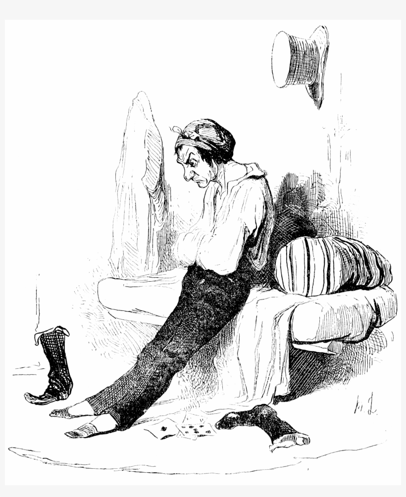 Mh 16 Daumier D135 Sentiments Et Passions - Ce Monsieur, Au Sortir De L’estaminet…, transparent png download
