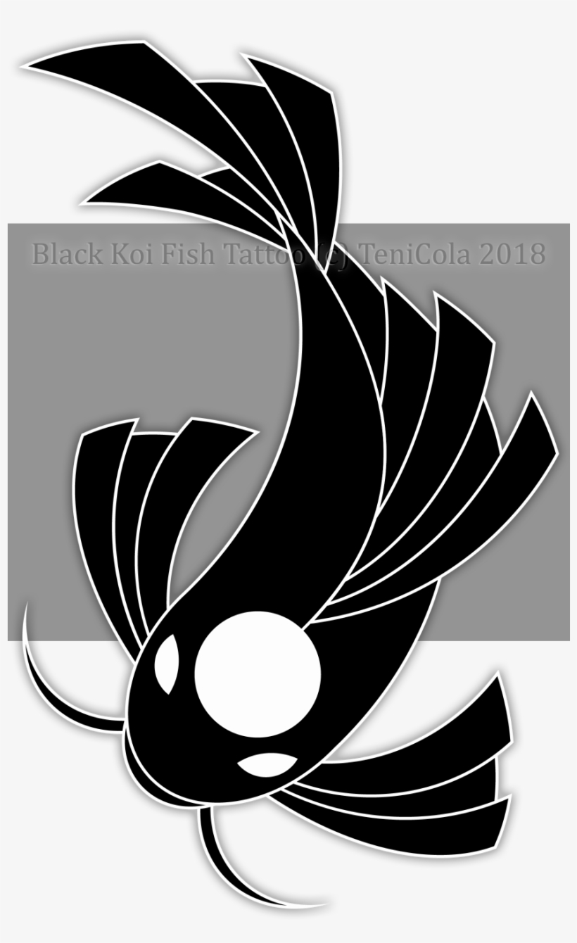 Completed Design For The Black Koi, Displaying Heavier - The Black Koi, transparent png download