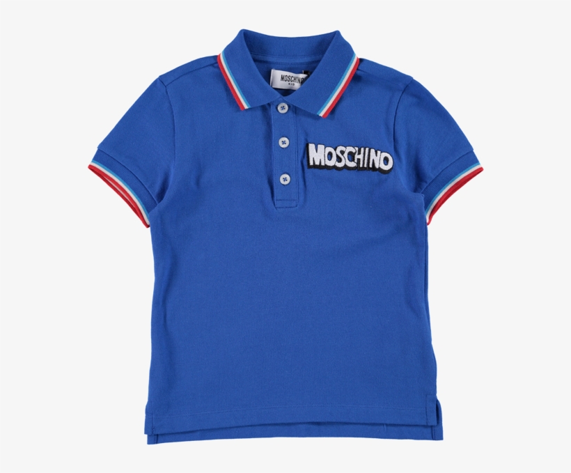 Blue Polo Shirt Free Png Transparent Background Images - Moschino Kids - Logo Embroidered Hat - Kids - Cotton/spandex/elastane, transparent png download