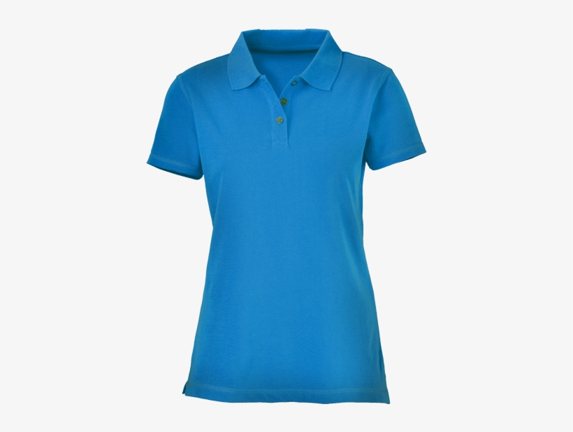 Plain Aqua Blue Women's Polo Shirt - Aqua Blue Polo Shirt, transparent png download