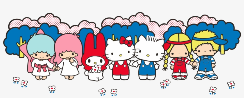 Twins Clipart Group Baby - Hello Kitty And Friends Png, transparent png download