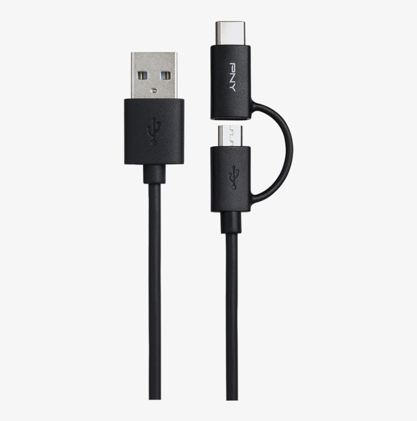 /data/products/article Large/929 20170614162657 - Pny 2in1 Usb Cable Kit - 1 M, transparent png download