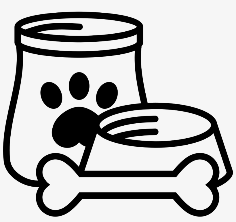 Dog Food And Bone Comments - Dog Food Icon Png, transparent png download