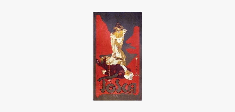 Tosca, Lady Standing Over Man Between Two Lit Candles - Tosca Poster, transparent png download