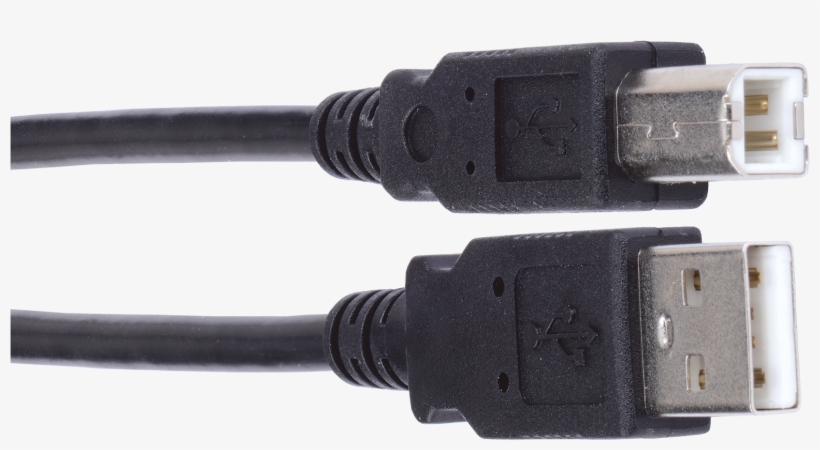 Molded Usb - Usb Cable A To B Png, transparent png download