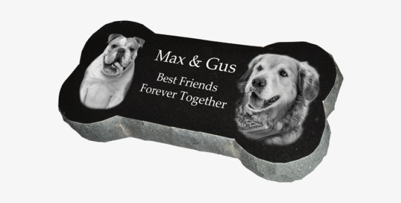 Granite Dog Bone Headstone Marker - Headstone, transparent png download