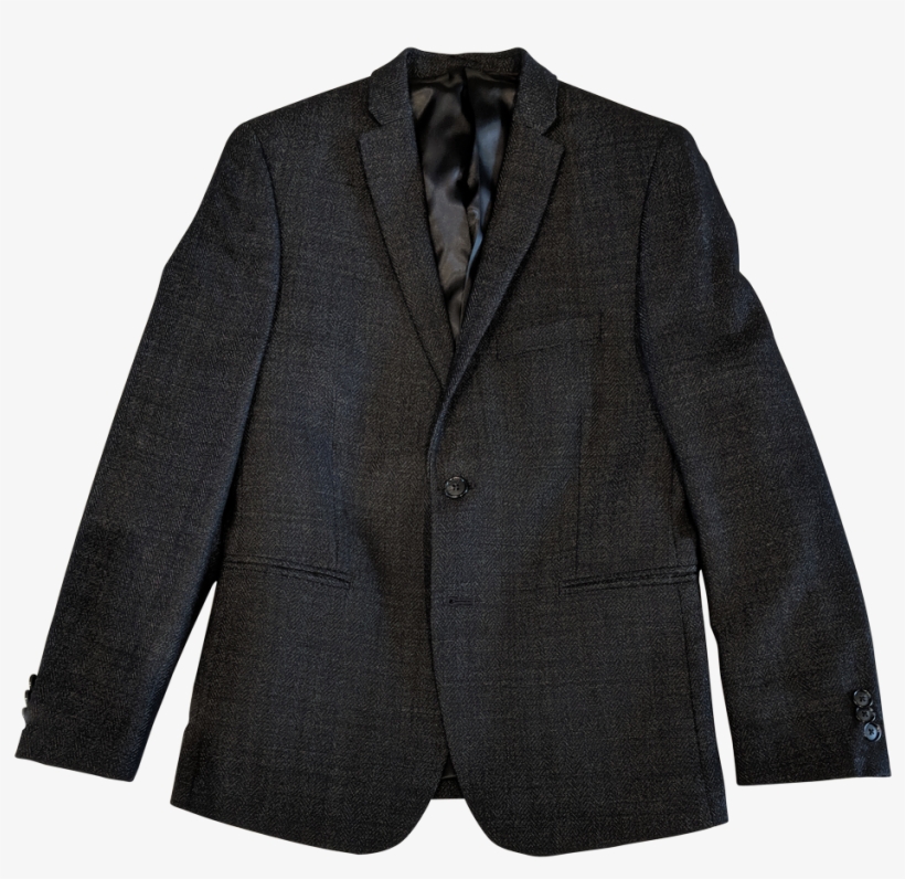 Michael Kors Boys Skinny Fit Black/white Dog Bone Wool - Blazer, transparent png download