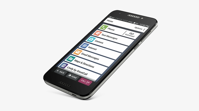 View Of The Jitterbug Smart2 Lying Flat - Samsung Jitterbug Smart 2 Easy-to-use Large Screen, transparent png download