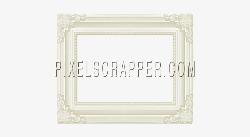 White Ornate Frame - Picture Frame, transparent png download