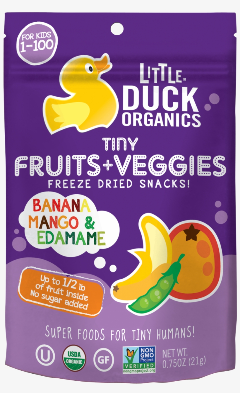 Banana, Mango & Edamame Tiny Fruits Veggies - Little Duck Organics Tiny Fruits Veggies, transparent png download