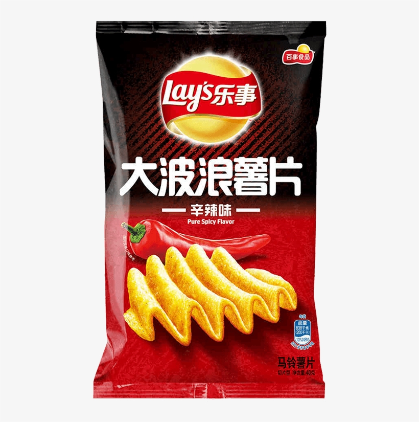 Lay's Lay's Lazy Big Wave Potato Chips Large Concave - 乐事 薯 片, transparent png download