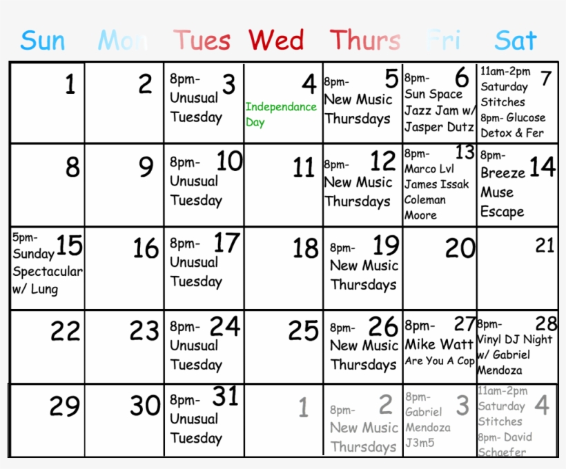 July 2018 Png - 2018, transparent png download