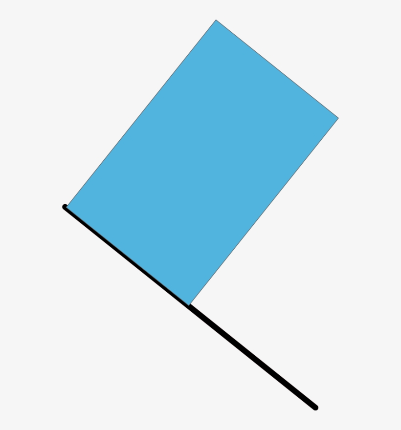 Blue Flag Free Vector - Blue Flag Vector Png, transparent png download