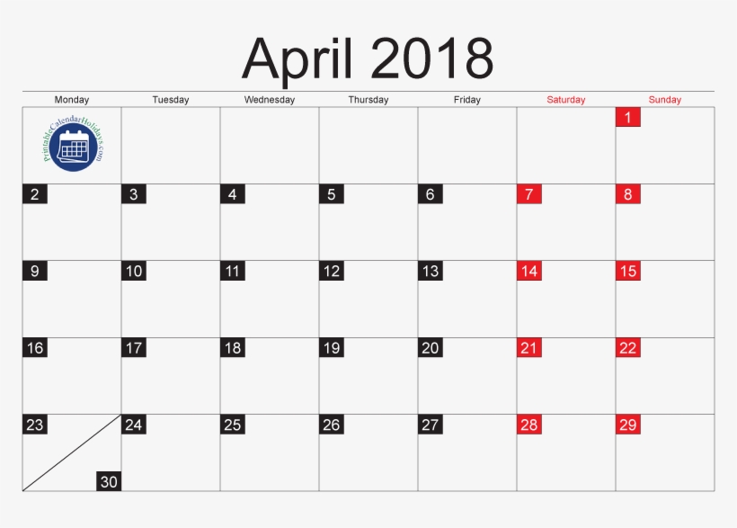 April 2018 Calendar Moon Phases April 2018 Moon Phases - Moon Calendar For April 2018, transparent png download
