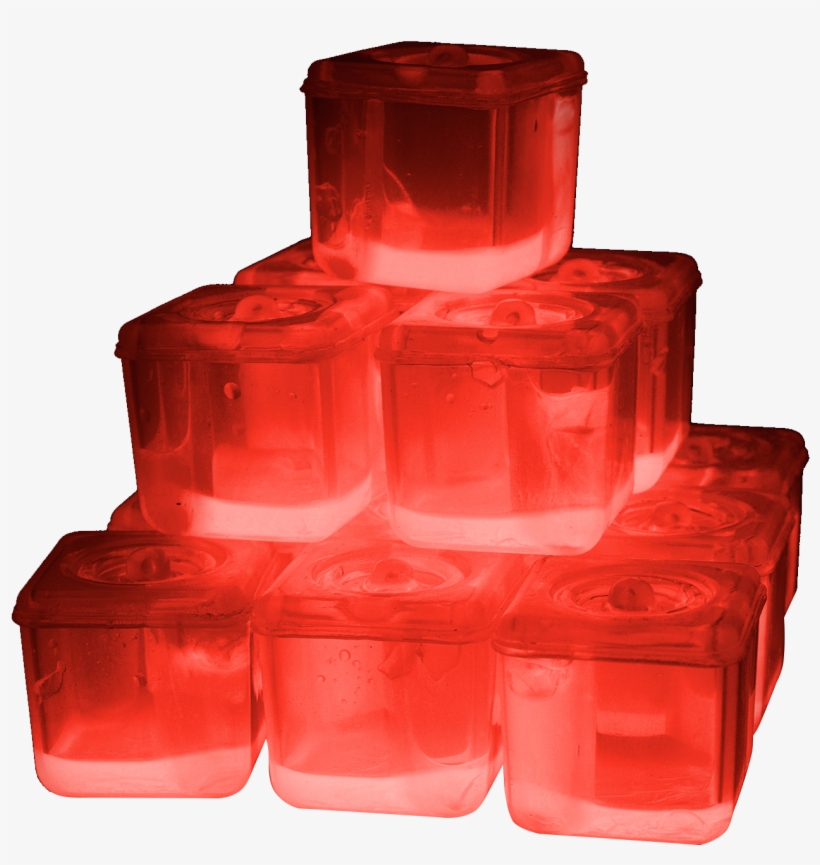 Fun Central P910 Glow In The Darking Ice Cubes - Fun Central P910 Glow In The Darking Ice Cubes - Red, transparent png download