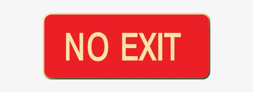 Brady Glow In The Dark And Standard Floor Sign Red - Exit & Evacuation Floor Signs - Fire Exit, transparent png download