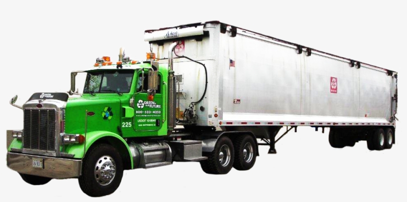 Semi Transfer Tailer - Garbage Semi Truck, transparent png download