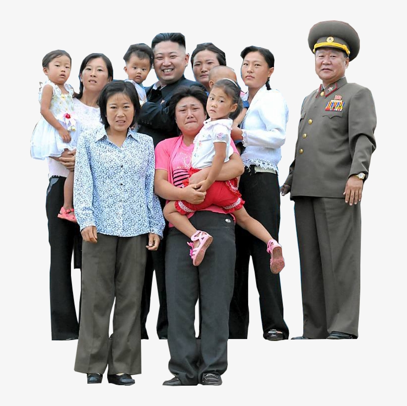 North Korean Family Meeting The Dear Leader - Korea, transparent png download