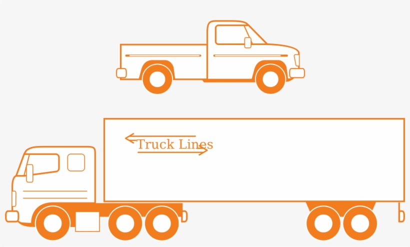 This Free Icons Png Design Of Semi And Pickup Trucks, transparent png download