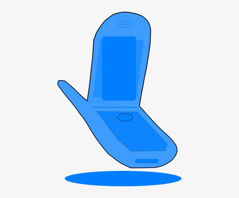 Blue Cell Phone Svg Clip Arts 426 X 598 Px, transparent png download
