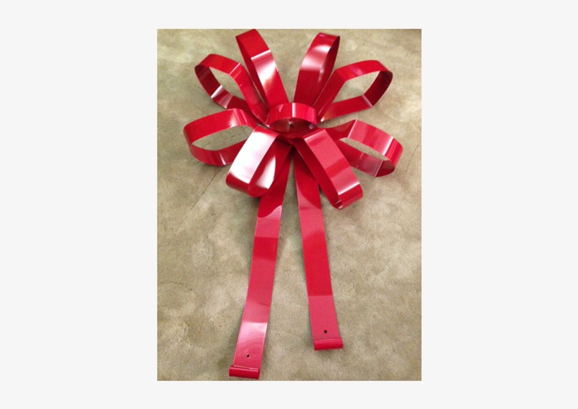 8 Loop Large Metal Christmas Bow - Large Metal Bows, transparent png download