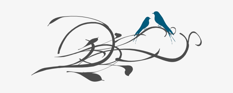 Love Birds Love Bird Silhouette Free Clipart Design - Lovebirds On Branch, transparent png download