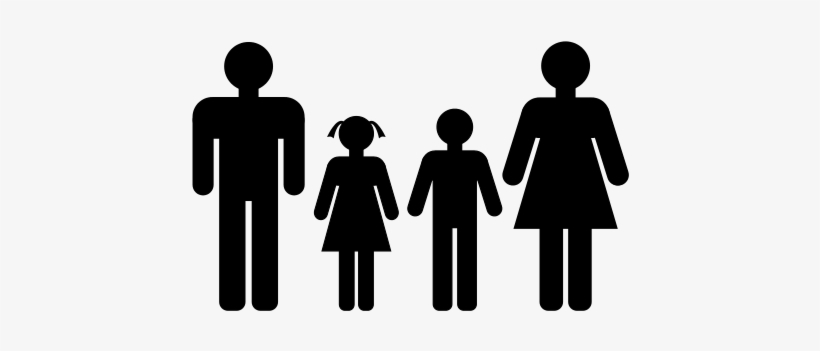 Family Silhouette - Infographic On Hair Loss, transparent png download