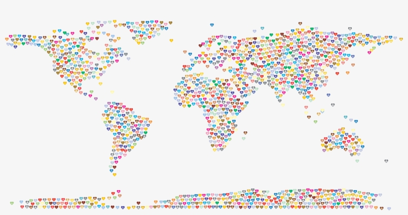 This Free Icons Png Design Of Prismatic Hearts World, transparent png download