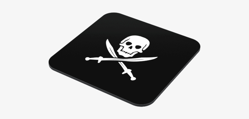 Pirate Flag Coaster - Emblem, transparent png download