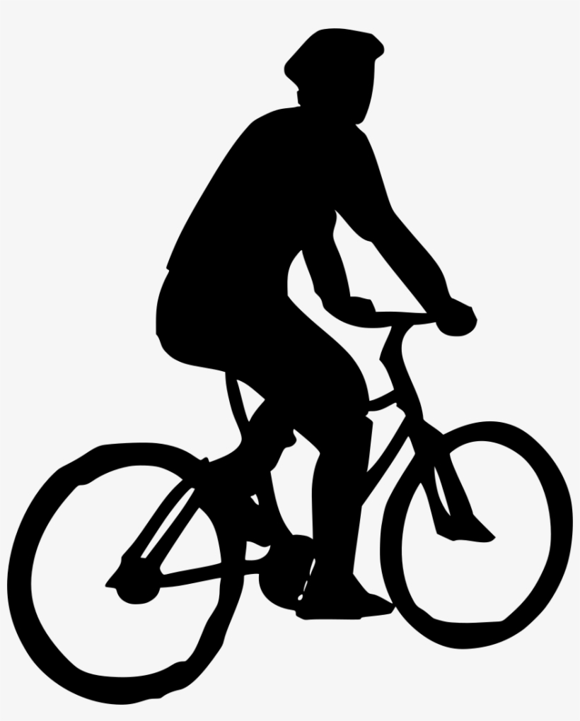 Download Png - Bicycle Silhouette, transparent png download