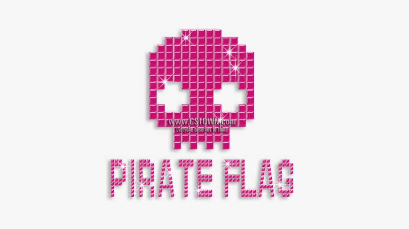 Cute Pirate Flag Skull Nailhead Iron-on Transfer - Circle, transparent png download