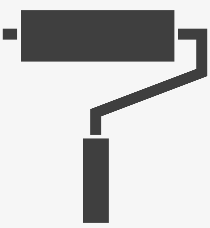 Painting Clipart Paint Roller - Paint Roller Vector Png, transparent png download