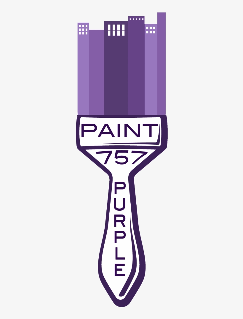 Paint 757 Purple Mural In Vibe Creative District, transparent png download