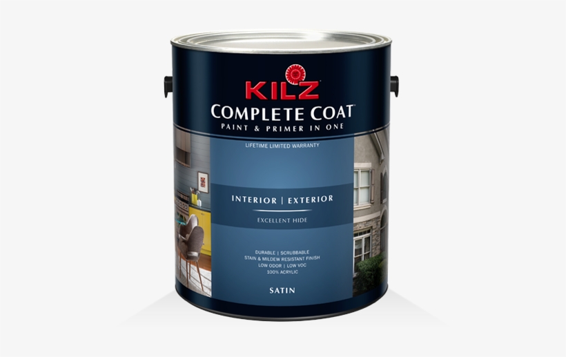Kilz Complete Coat® - Kilz Complete Coat Satin White Gallon, transparent png download