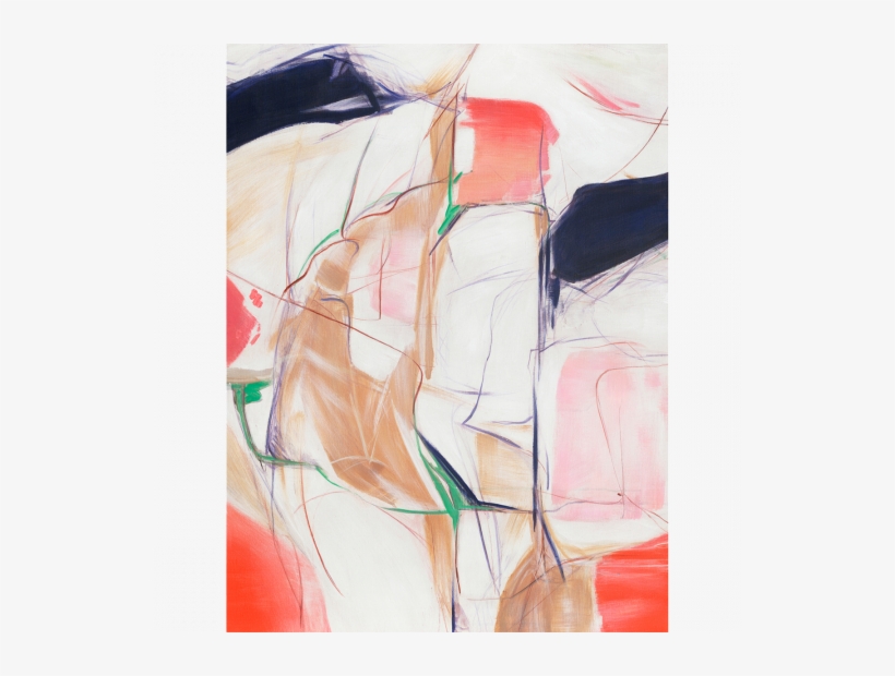 Red Abstract Wall Décor - Oil Painting, transparent png download