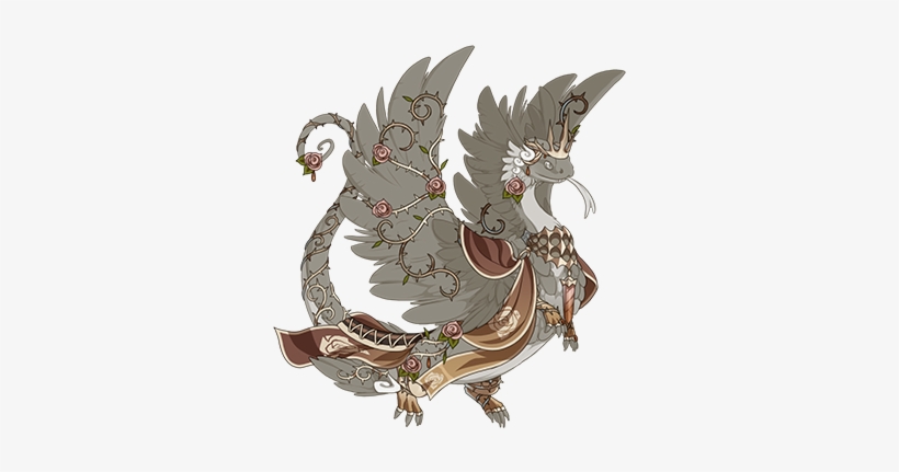 Sepiarose - Feathery Flight Rising Dragons, transparent png download