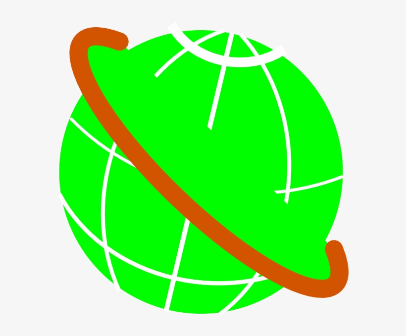 Green Globe Clip Art At Clker - Clip Art, transparent png download