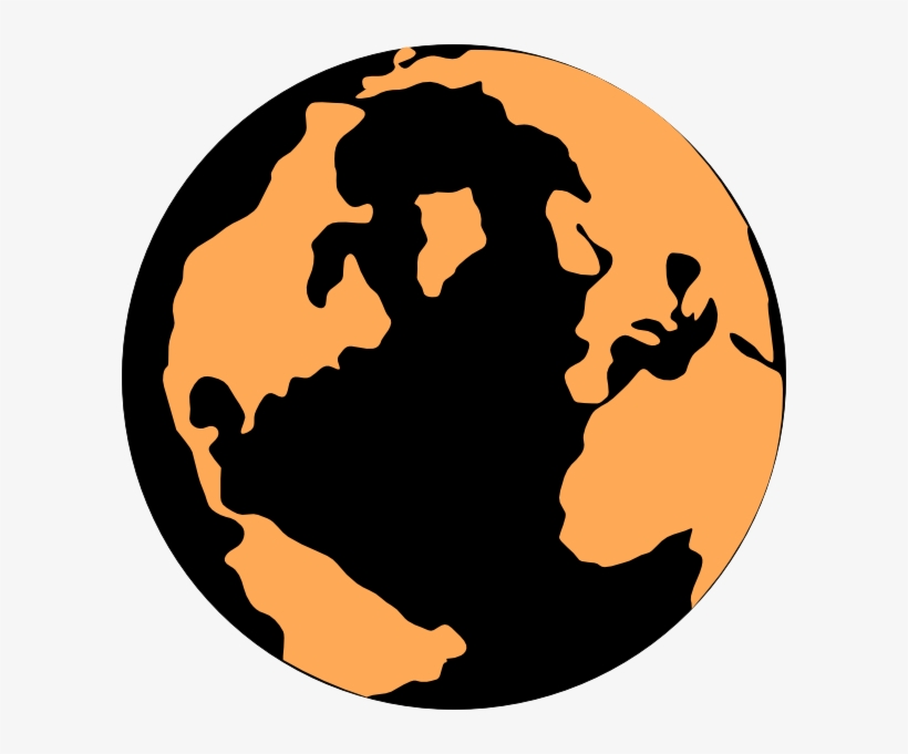 Orange And Black Globe Clip Art - Brilliant Education, transparent png download