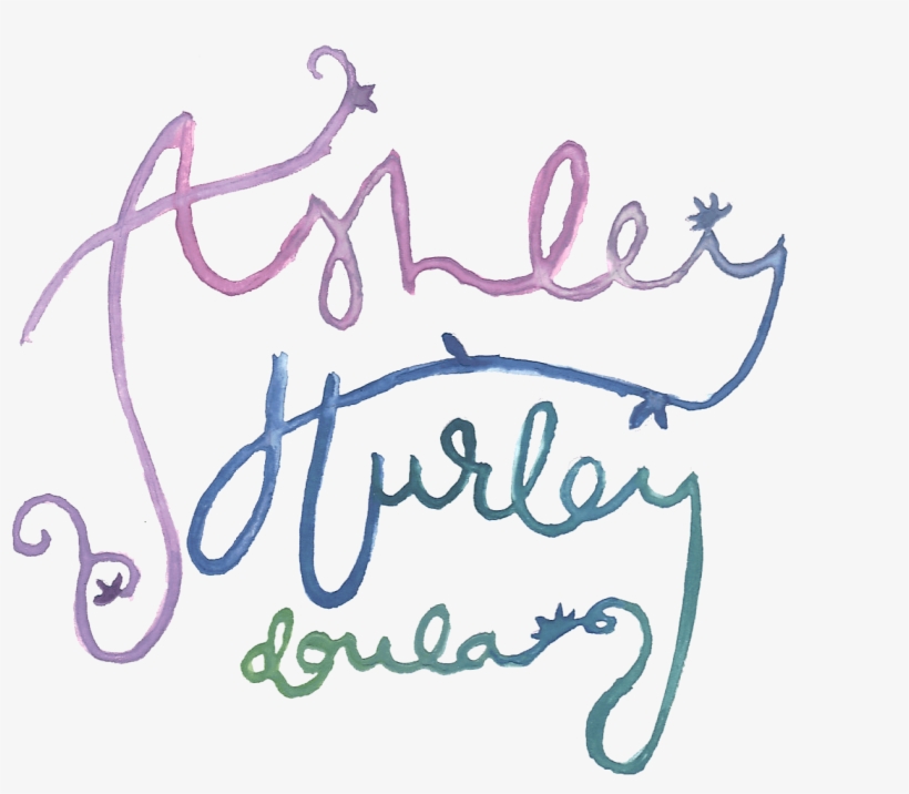 Ashley Hurley Doula Logo Pink Watercolor - Ashley Hurley Doula, transparent png download
