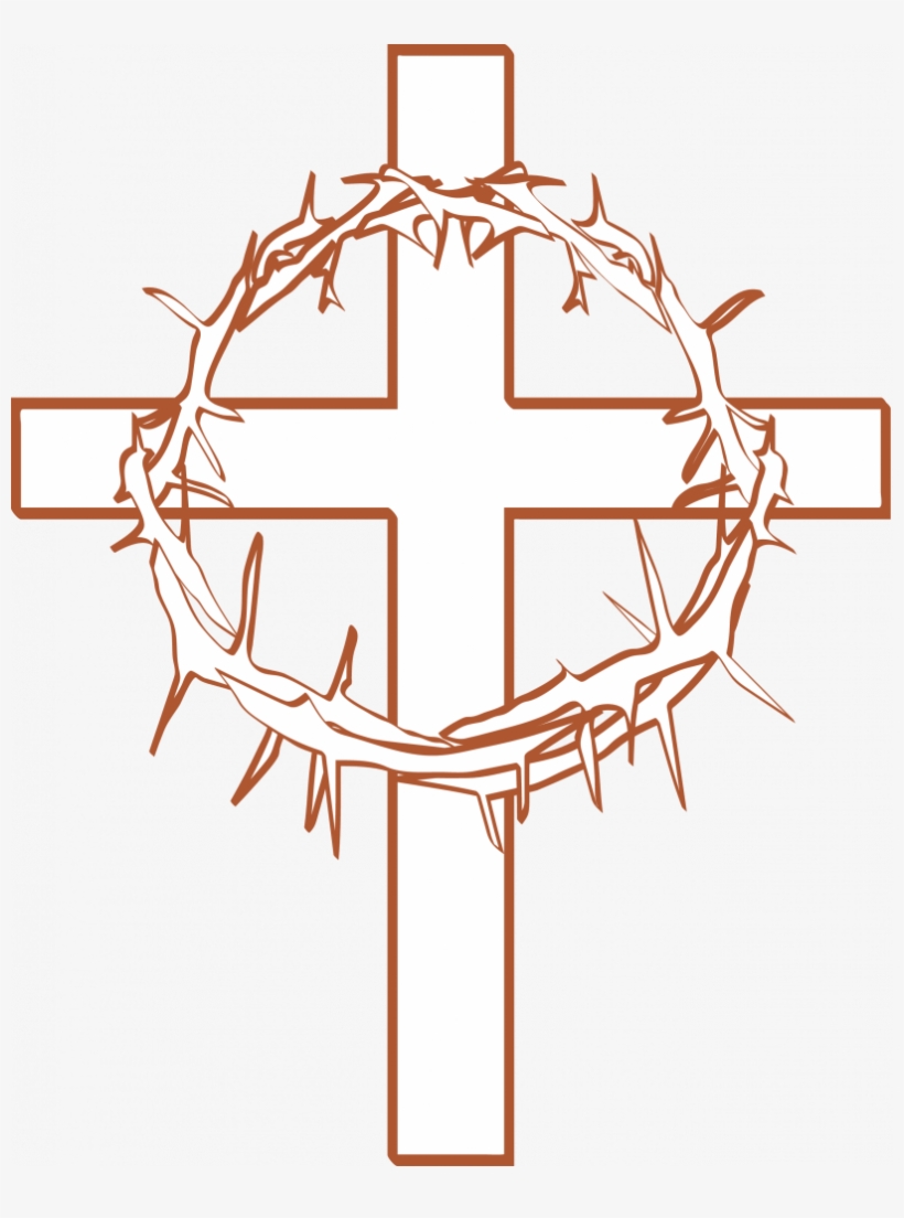 Download Magnificent Cross With Thorn Crown, transparent png download