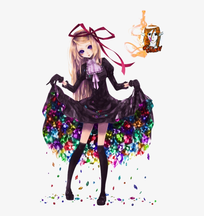 Beaux Dessins ♀ - Anime Holding Dress, transparent png download