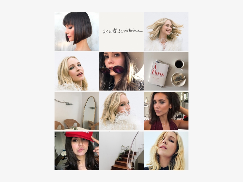 Candice Accola Candice King Nina Dobrev Random Nina - Collage, transparent png download