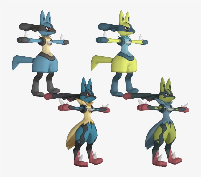 Download Zip Archive - Lucario 3d Model, transparent png download