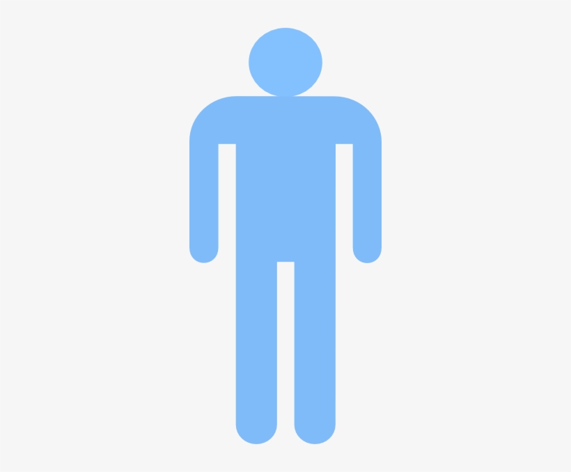 Blue Man Standing Clip Art At Clker - Clip Art, transparent png download