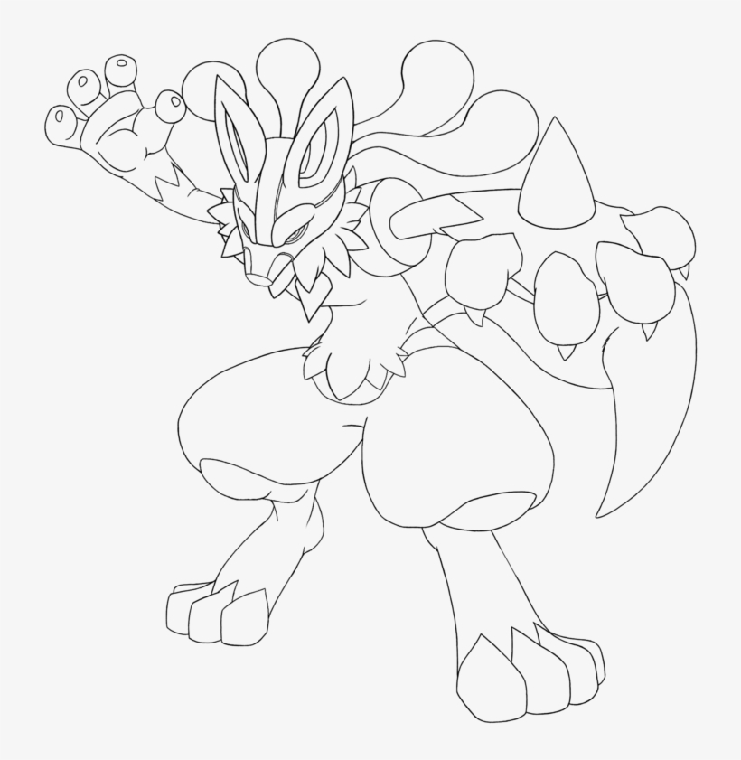Pokemons Linearts 1 By Furiarossaandmimma - Line Art, transparent png download