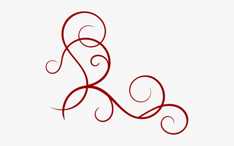 Flourish Png - Clipart Library - Swirls On White Background, transparent png download