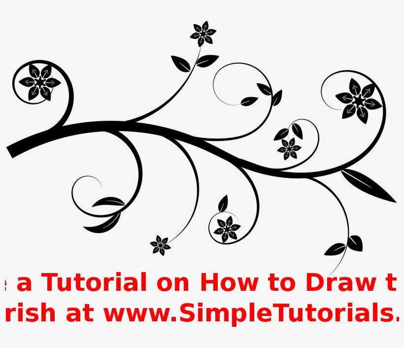 Flourishing Flowers With Ink, transparent png download