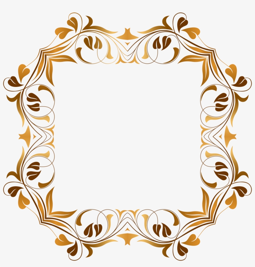 Floral Flourish By Gdj On Openclipart - Flourish Frame Png, transparent png download