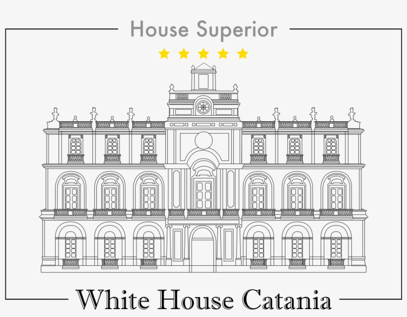 Whitehouse Vector Doodle - Architecture, transparent png download