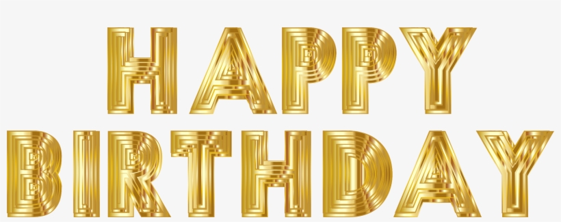 This Free Icons Png Design Of Happy Birthday Typography, transparent png download